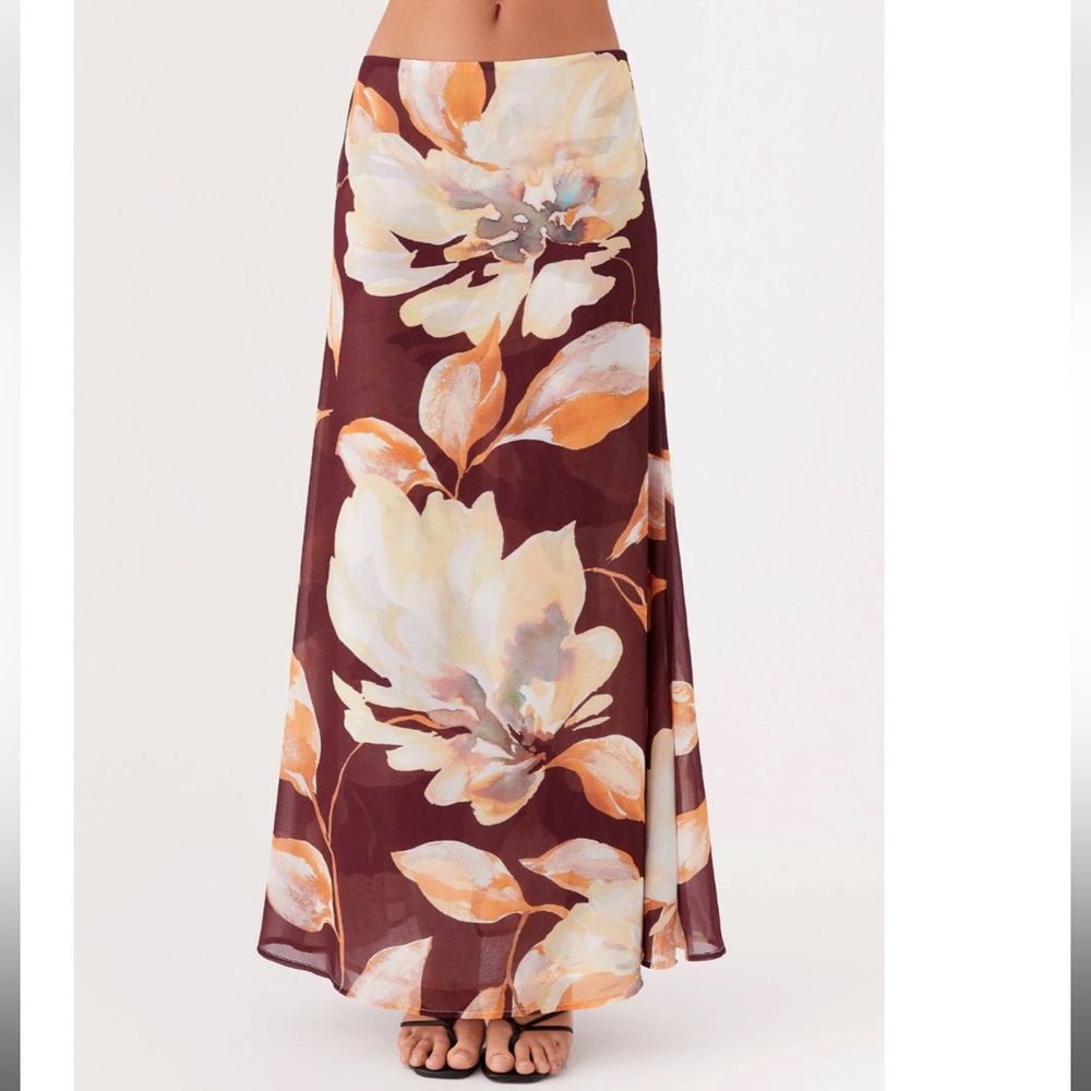 Floral Maxi Skirt -Peppermayo